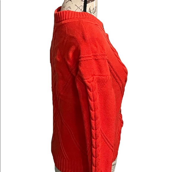 CAbi #5449 Cable Knit Citrus Cardigan - Picture 7 of 8